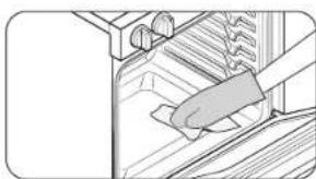 SAMSUNG NSE6DG8700SR - How to set the oven for steam-cleaning - 2
