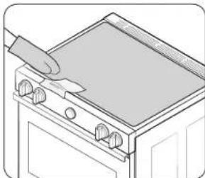 SAMSUNG NSE6DG8700SR - Limpieza del sello de la placa de cocción - 1