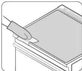 SAMSUNG NSI6DG9100SR - Limpieza del sello de la placa de cocción - 1