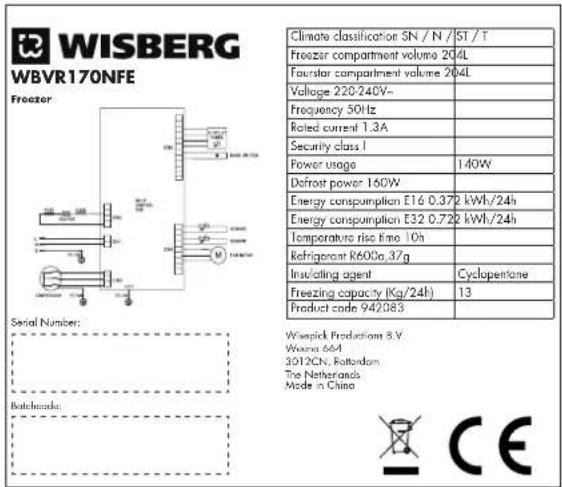 Wisberg WBVR170NFE - 1