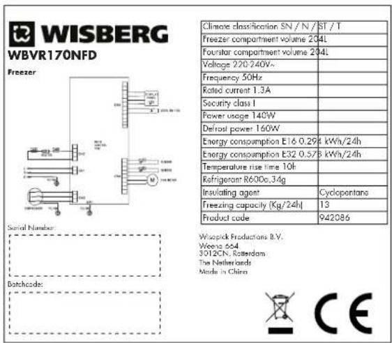 Wisberg WBVR170NFE - WBVR170NFD - 1