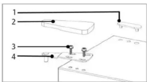 FRIGELUX RCU48NE - Ändern der Richtung der Tür - 1