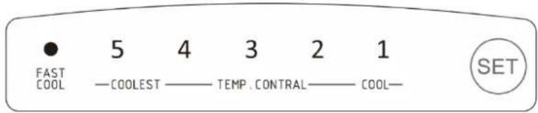 FRIGELUX RC168NE - Ajuste de la temperatura - 1
