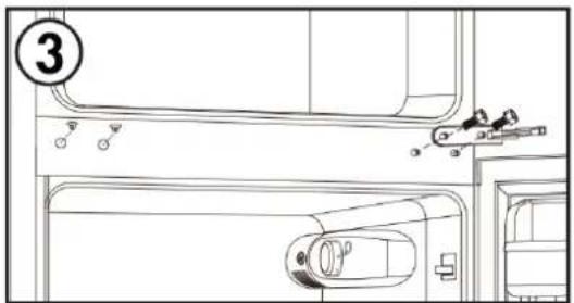 FRIGELUX RC168NE - Door reversal instructions - 3