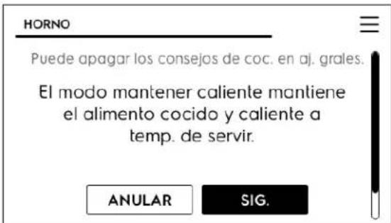 IKEA HJÄLTEBY - Para programar la funciona Mantener caliente: - 1