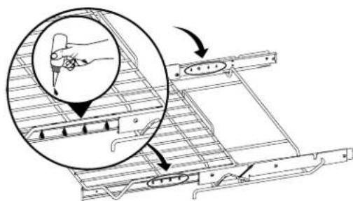 IKEA HJÄLTEBY - Pour lubrifier la grille à glissière : - 2