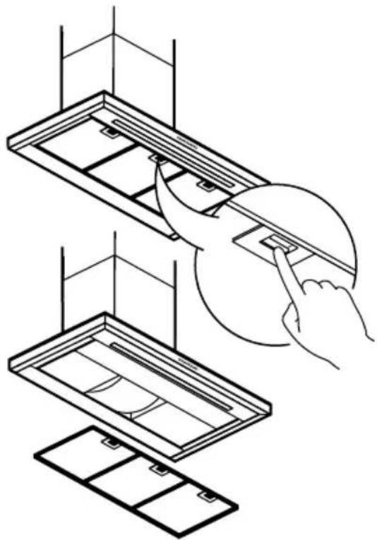 IKEA LUFTBUREN 204.621.46 - Entretien du filtre à graisses : - 1