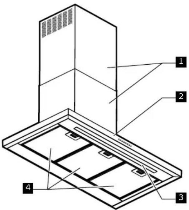 IKEA LUFTBUREN 204.621.46 - Description de l'appareil - 1