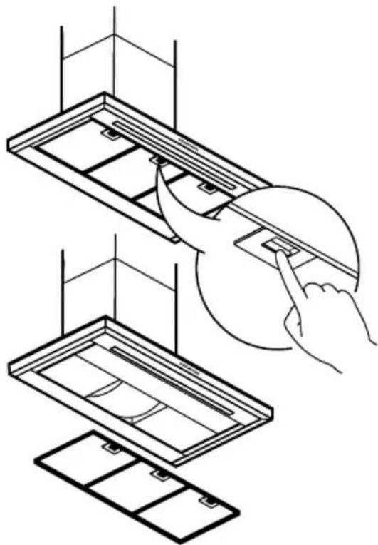 IKEA LUFTBUREN 204.621.46 - Grease filter maintenance: - 1