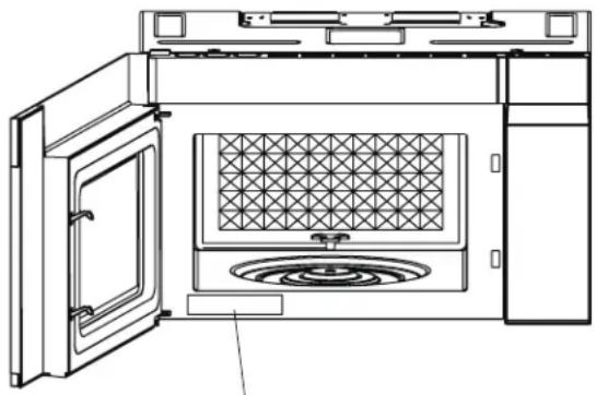 IKEA VÄLSKAPT 605.153.03 - Rating Plate Location / Emplacement de la plaque signalétique / Ubicación de la placa de clasificación - 1