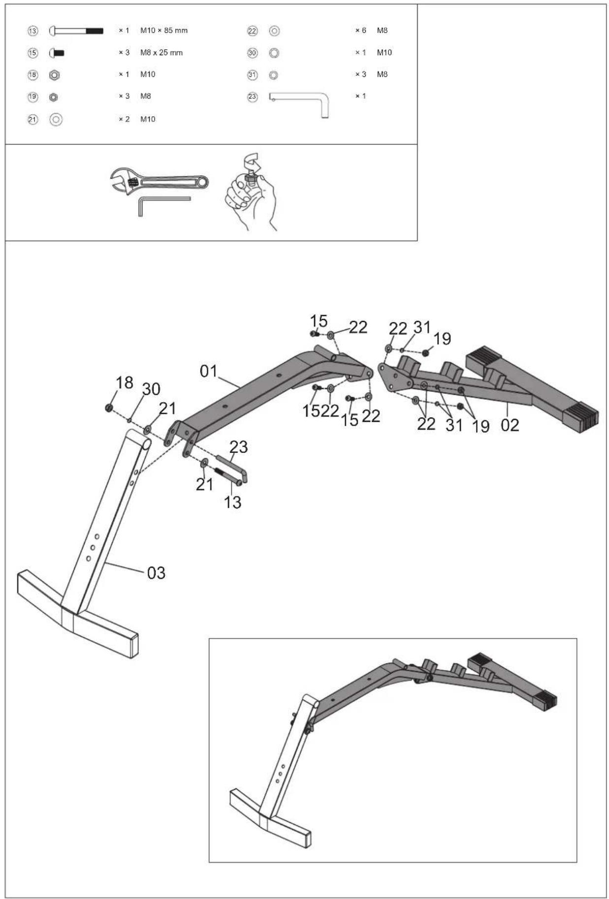 ADIDAS ADBE-10436 - ESSENTIAL UTILITY BENCH ADBE - 10436 - 20