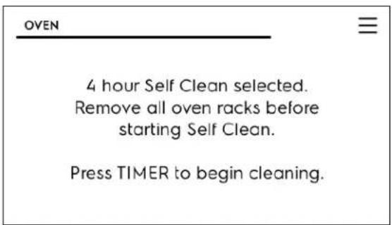 IKEA HJÄLTEBY 805.405.42 - To start a delay self clean with default clean time of 3 hours. - 3