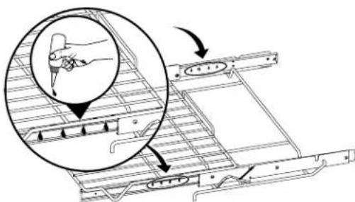 IKEA HJÄLTEBY 805.405.42 - Para lubricar la parrilla deslizante: - 2