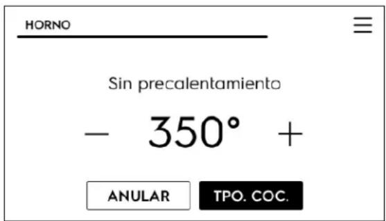 IKEA HJÄLTEBY 805.405.42 - Para programar una temperatura sin precalentamiento de 350 °F (177 °C): - 1