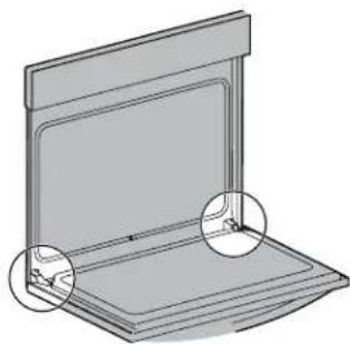 IKEA TÄNGBY 405.405.44 - To replace the oven door: - 1
