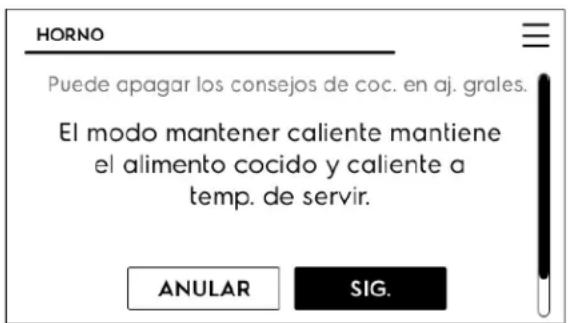IKEA TÄNGBY 405.405.44 - Para programar la función Mantener caliente: - 1