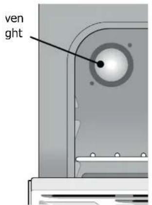 IKEA LAGAN 304.583.56 - Replacing the oven interior light bulb: - 1