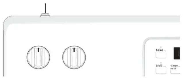 IKEA MOTSVARIG 704.620.40 - Funcionamiento de la luz del horno - 1