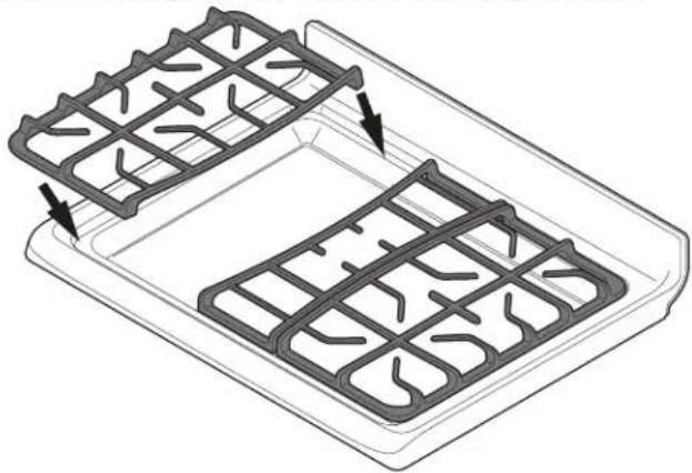 IKEA MOTSVARIG 704.620.40 - Install Burner Grates - 1
