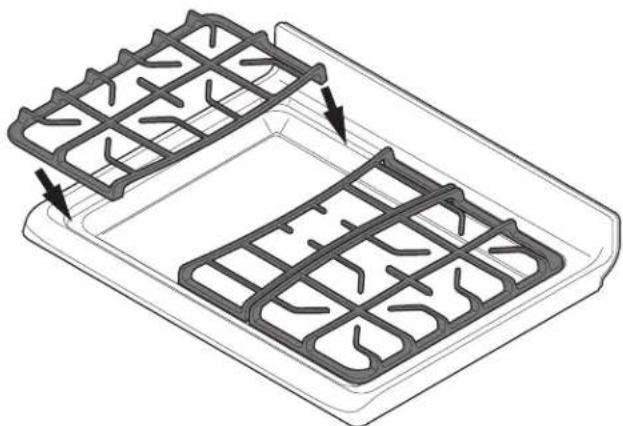 IKEA GRUNDLÄGGA 304.620.42 - Instalación de las rejillas de los que- madores - 1
