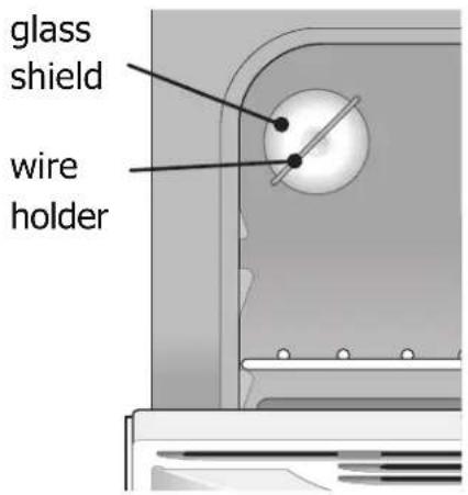 IKEA GRUNDLÄGGA 304.620.42 - Replacing the oven interior light bulb: - 1