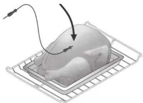 IKEA GRUNDLÄGGA 304.620.42 - Comment bien insérer la sonde dans les aliments - 2