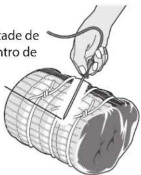 IKEA GRUNDLÄGGA 304.620.42 - Colocación correcta de la sonda en los alimentos. - 1