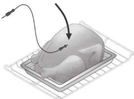 IKEA GRUNDLÄGGA 804.620.49 - Comment bien insérer la sonde dans les aliments - 2