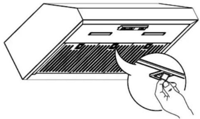 IKEA PLANENLIG 304.621.41 - Entretien du filtre à graisses : - 1