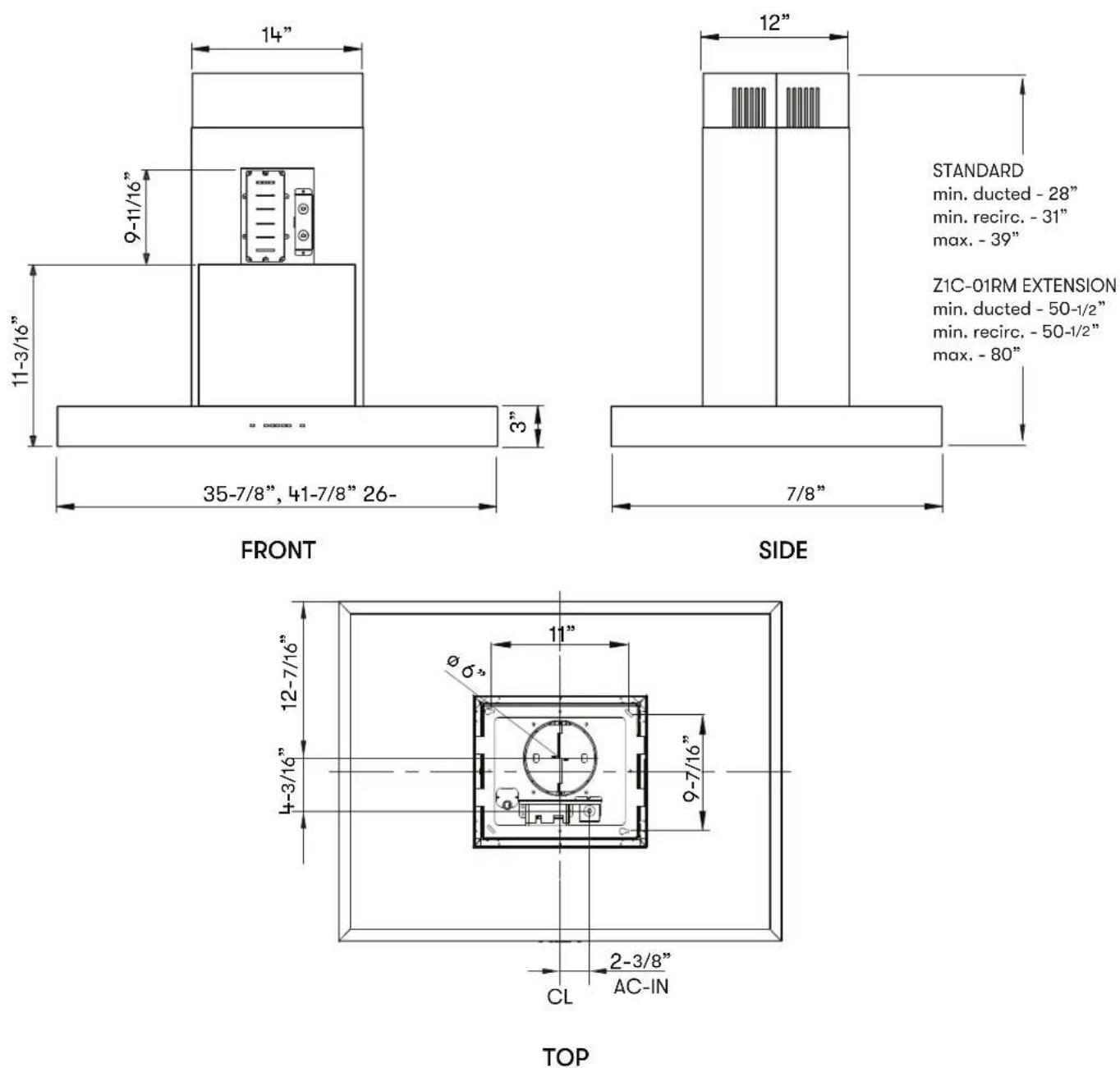 Zephyr ZLC-M90CS - WARNING - 13