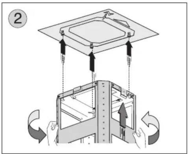 Zephyr DVL-E36ASSX - ■ MOUNTING TO THE CEILING - 2