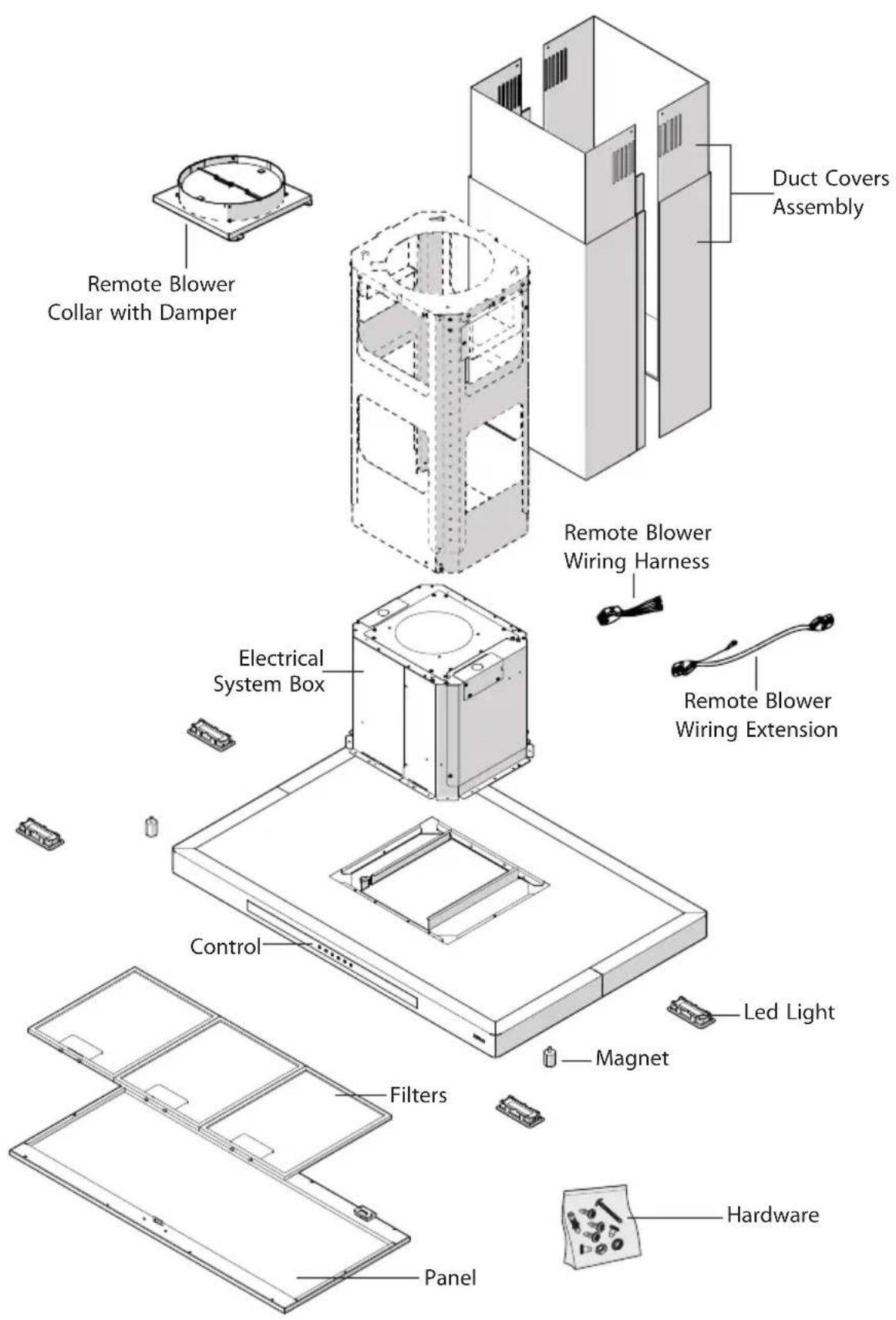 Zephyr DVL-E36ASSX - List of Materials - 1