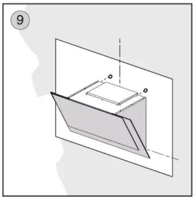 Zephyr DAP-M90AMWX - ■ MOUNTING TO THE WALL - 2