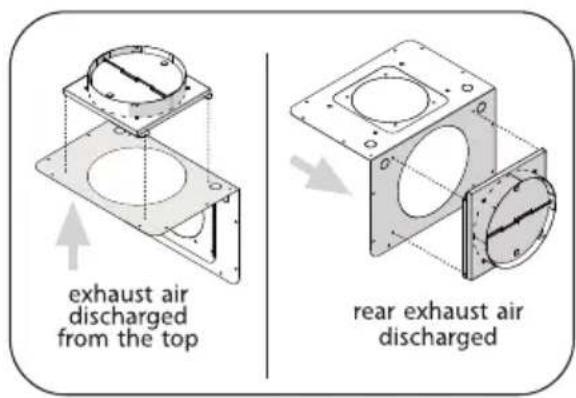 Zephyr DAP-M90AMWX - Installation - External &amp; In-Line Blower Preparation - 1
