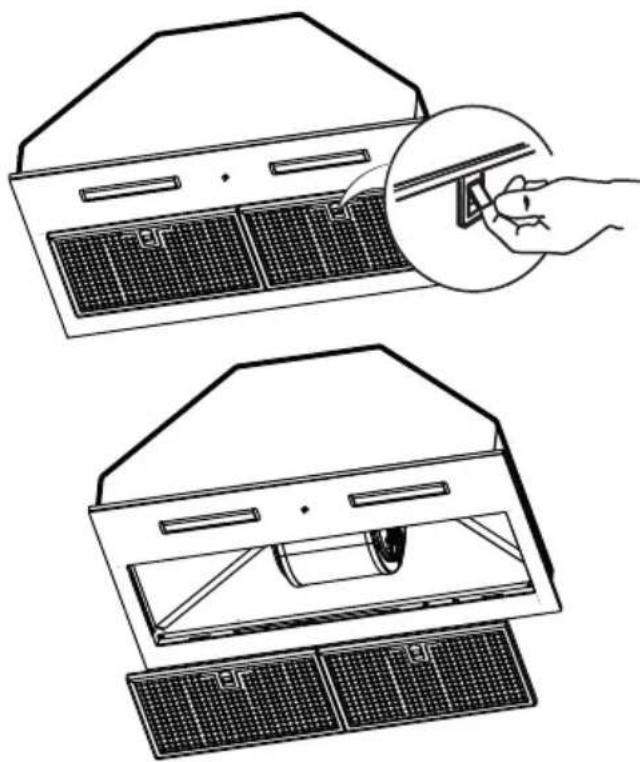 IKEA ÖMSINNAD 404.621.45 - Mantenimiento del filtro anti-grasa: - 1