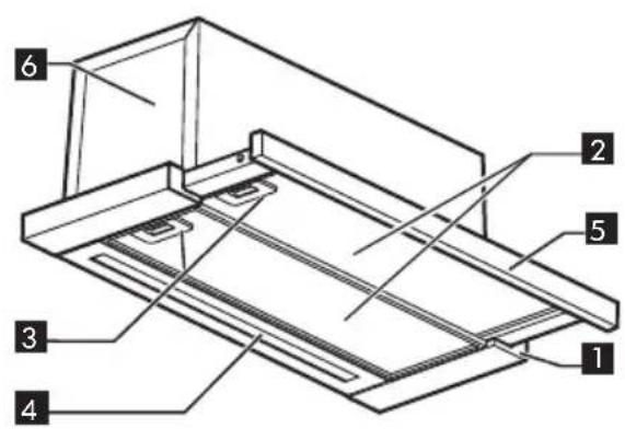IKEA UTDRAGBAR 904.621.38 - Descripción del aparato - 1
