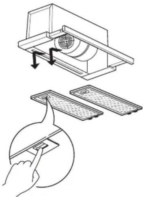 IKEA UTDRAGBAR 904.621.38 - Mantenimiento del filtro anti-grasa: - 1