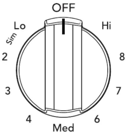 IKEA NEDDRAGEN 004.620.53 - Réglages suggérés pour l'élément de surface à rayonnement - 1
