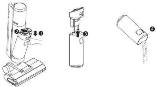 DREAME H12S - Cleaning the Used Water Tank - 1