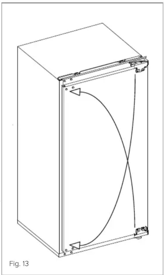 NODOR NorFrost HAIL 193 TNF BI 70 - Reversing the appliance doors - 1
