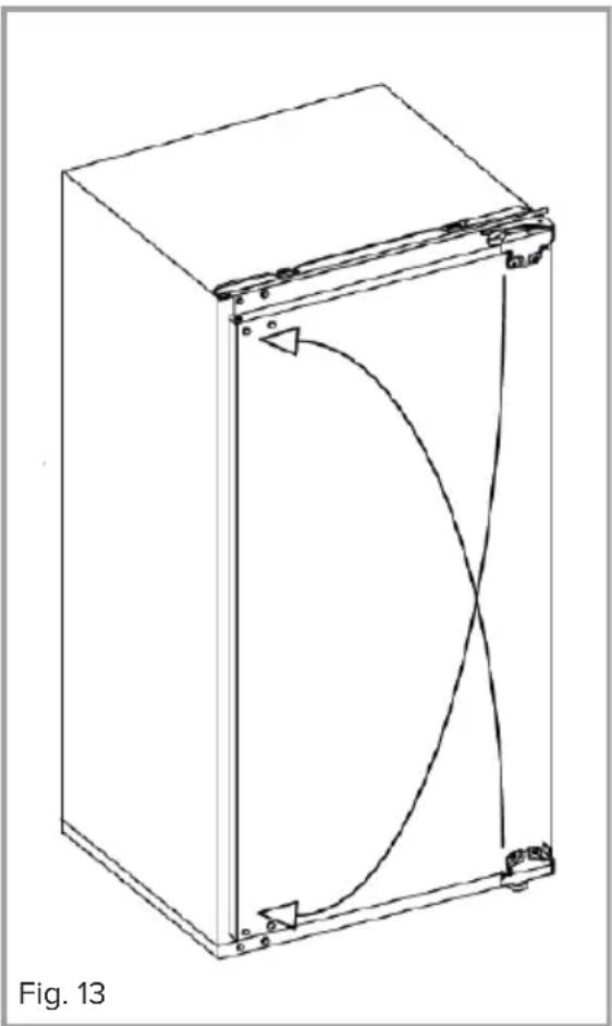 NODOR NorFrost HAIL 193 TNF BI 70 - Cambio del lado de apertura de la puerta del electrodoméstico - 1