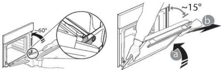 WHIRLPOOL OMK58HU1X - REMOVING AND REFITTING THE DOOR - 2