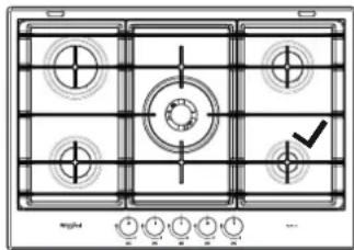 WHIRLPOOL GMWL 728/IXL - PRACTICAL ADVICE FOR USING THE BURNERS - 1