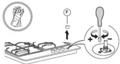 WHIRLPOOL GMWL 728/IXL - REGULACJA MINIMALNYCH USTAWIEN GAZU W ZAWORACH - 1