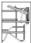 WHIRLPOOL WCIC 3C33 P - OPVOUWBARE KLEPPEN MET VERSTELBARE STAND - 2