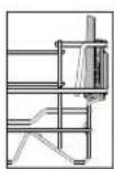 WHIRLPOOL WCIC 3C33 P - OPVOUWBARE KLEPPEN MET VERSTELBARE STAND - 1