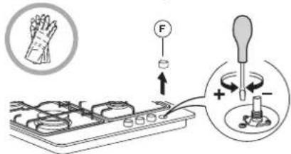 WHIRLPOOL TKRL 661 NB - ADJUSTING MINIMUM GAS SETTING OF TAPS - 1