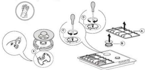 WHIRLPOOL TKRL 661 NB - REMPLACEMENT DES INJECTEURS (voir le tableau des injecteurs dans le Consignes de sécurité) - 1