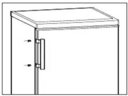 HISENSE FV105D4AW21 - Installazione della maniglia della porta - 2