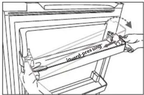 HISENSE RL170D4AWE - Installation door rack - 1